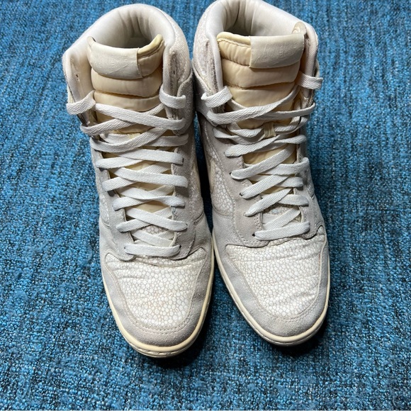 Nike Dunk Sky Hi Hidden Wedge Sneakers in Metallic Luster - Picture 2 of 9